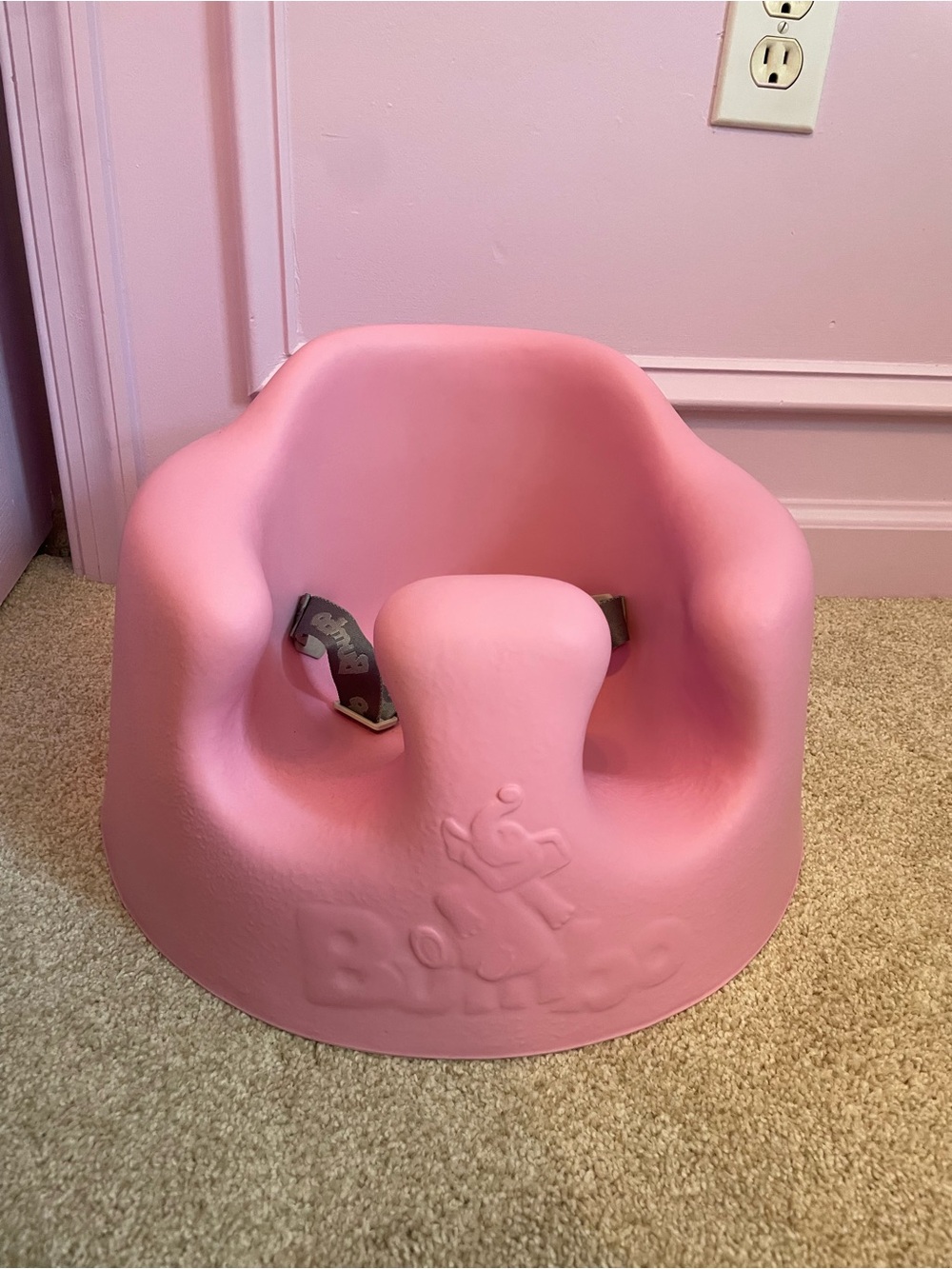 Bumbo Infant Seating Support in Cradle Pink
